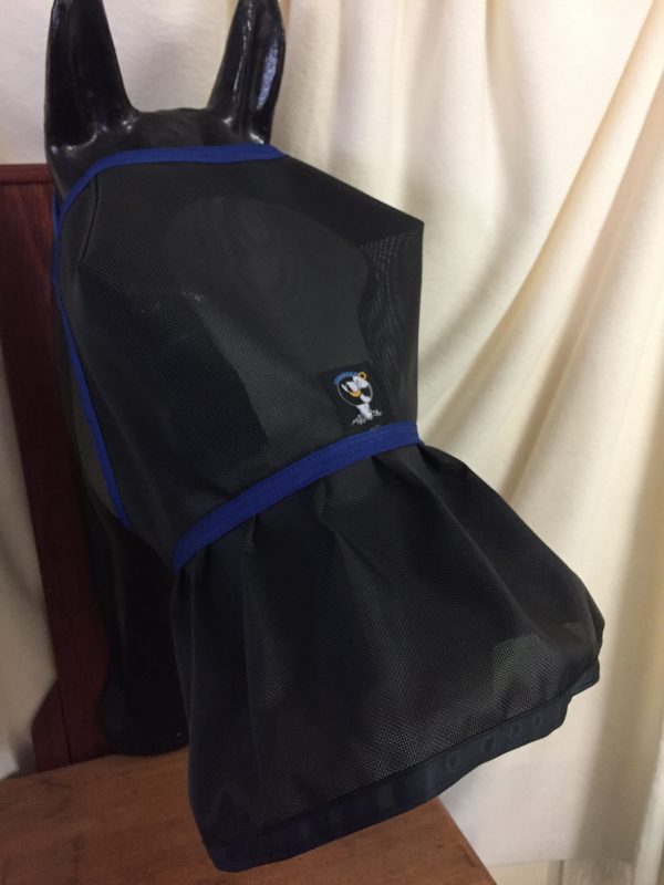 Sunbrero SolarShield - Fly veil face and 95% shade nose cover. Royal blue - other custom colours available